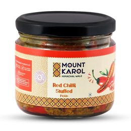 Buy Authentic Himachali Red Chilli Stuffed Pickle Online – Handcrafted & Natural
